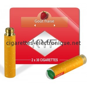 Recharge cigarette electronique fraise avec atomiseur intégré
